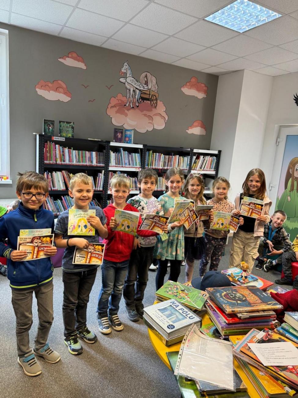 Prvňáčci z 1.A byli pasováni na rytíře čtenáře
