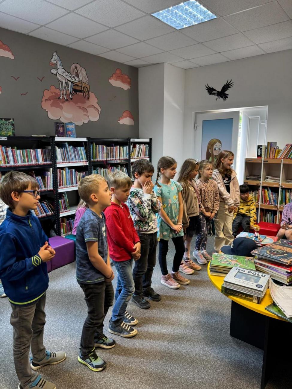 Prvňáčci z 1.A byli pasováni na rytíře čtenáře