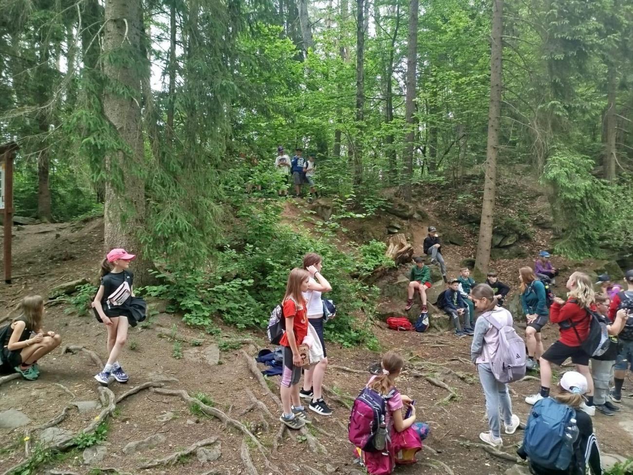 Školní výlet 4.B do Lipnice nad Sázavou