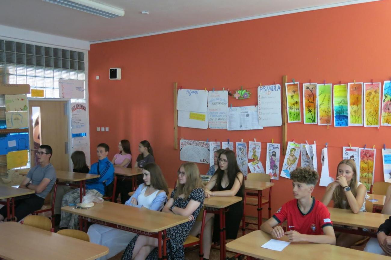 Deváťáci prezentují své ročníkové práce