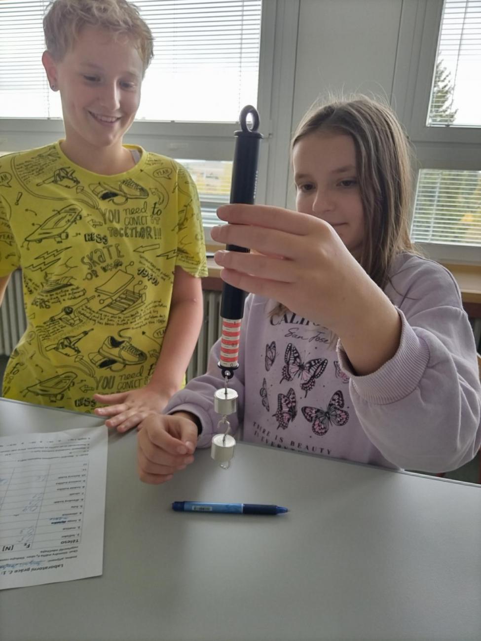 Praktická měření gravitační síly  6. ročník