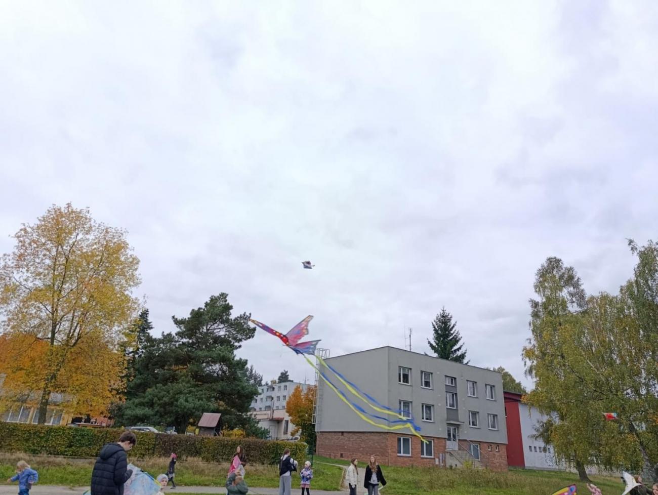 Pouštění draků s deváťáky  1.C