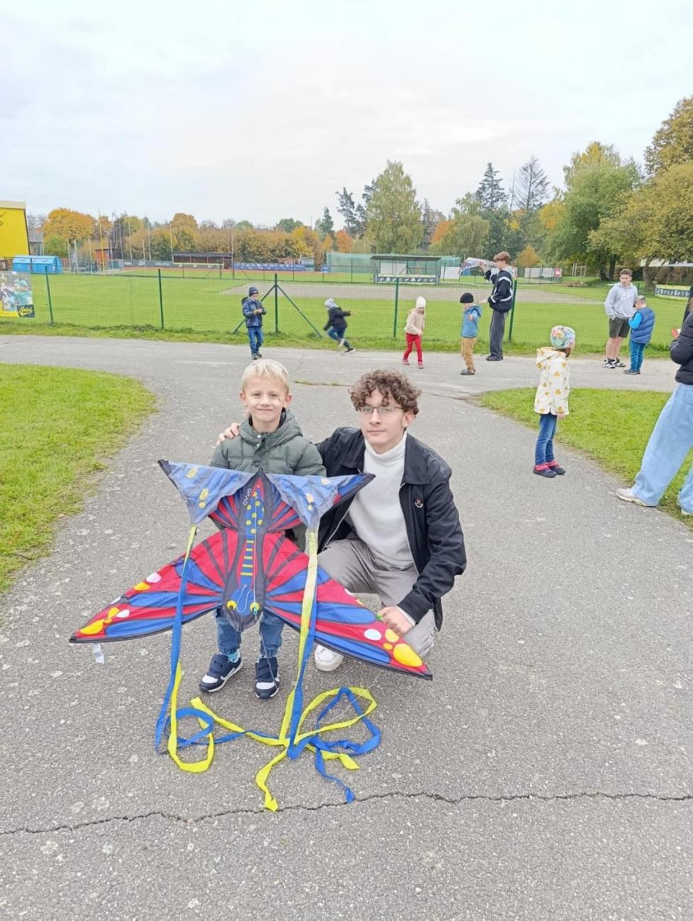 Pouštění draků s deváťáky  1.C