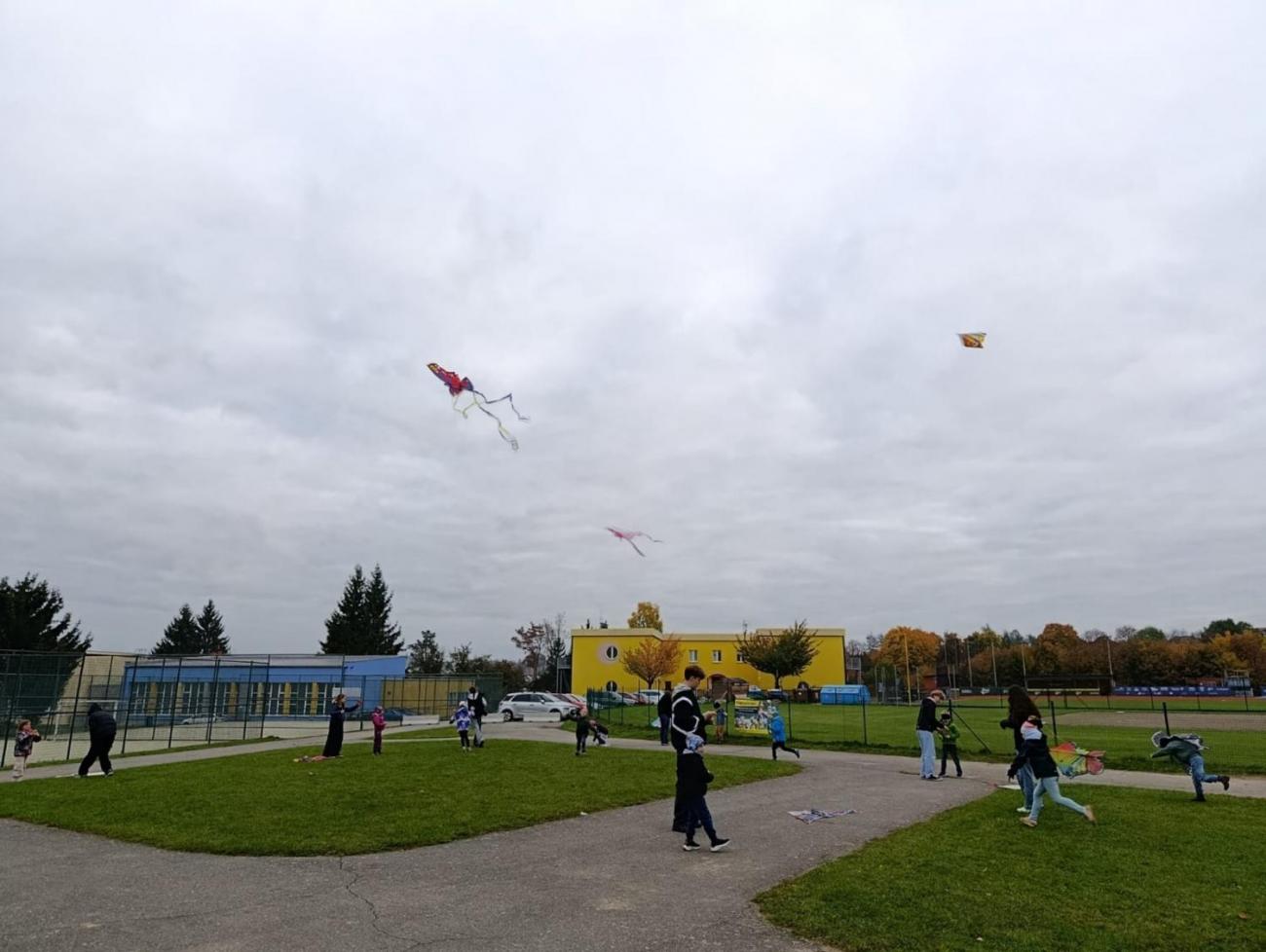 Pouštění draků s deváťáky  1.C