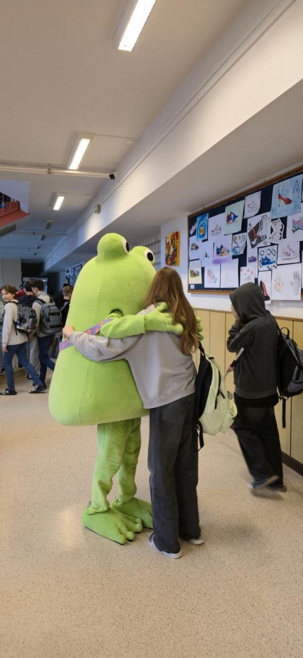 Žabák Cvaky Cvak navštívil naši školu