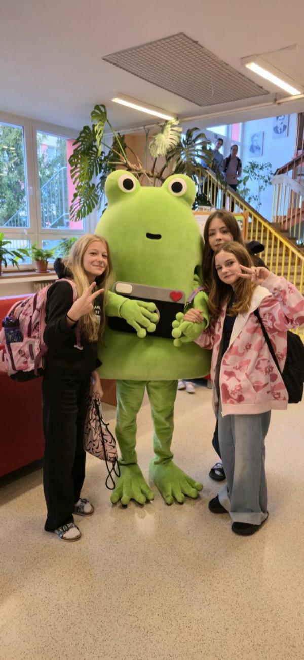 Žabák Cvaky Cvak navštívil naši školu