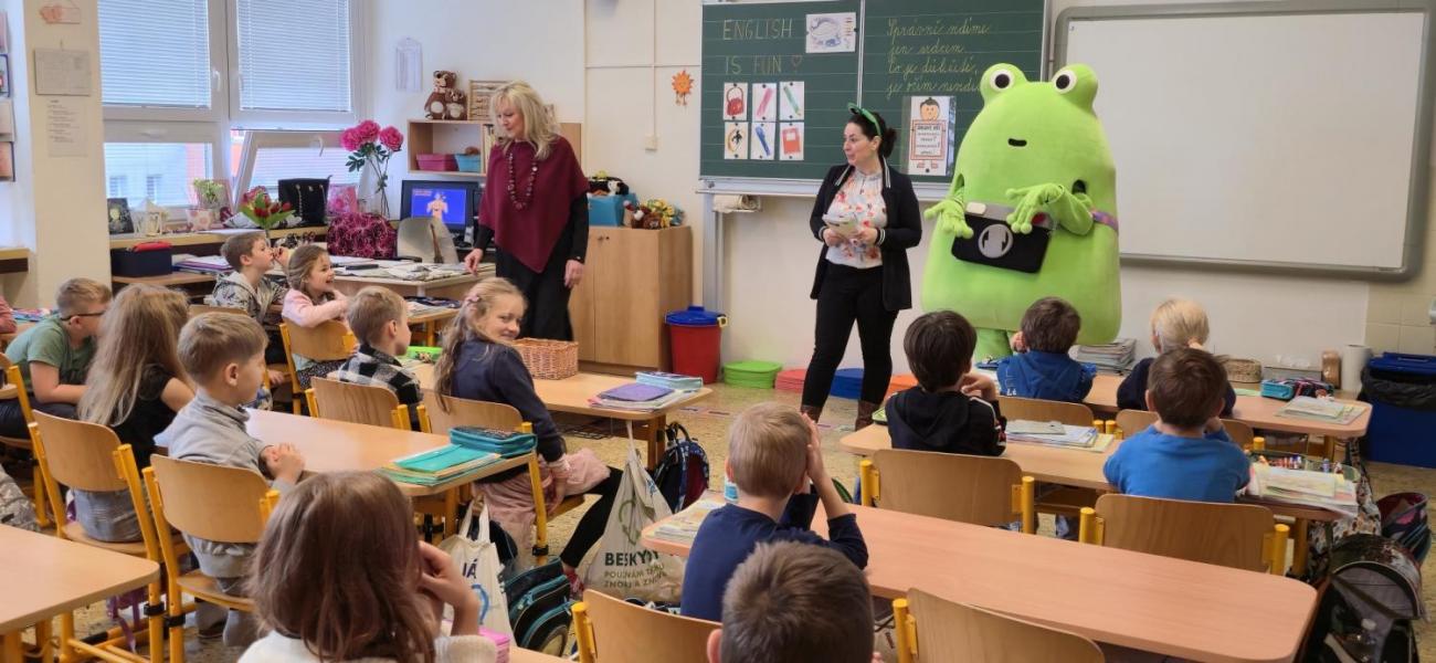 Žabák Cvaky Cvak navštívil naši školu