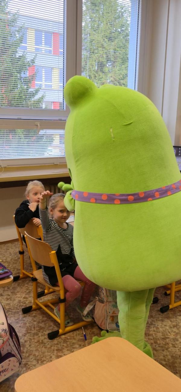 Žabák Cvaky Cvak navštívil naši školu