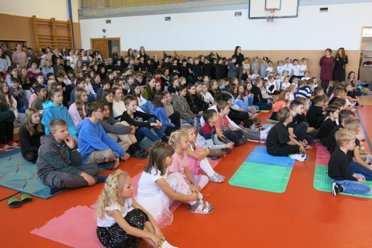 Vystoupení v tělocvičně v rámci 32. Veletrhu zdraví