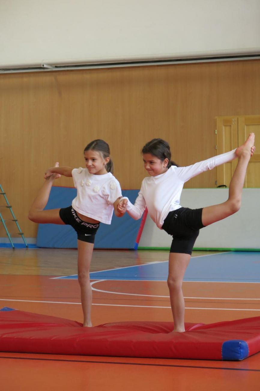 Vystoupení v tělocvičně v rámci 32. Veletrhu zdraví