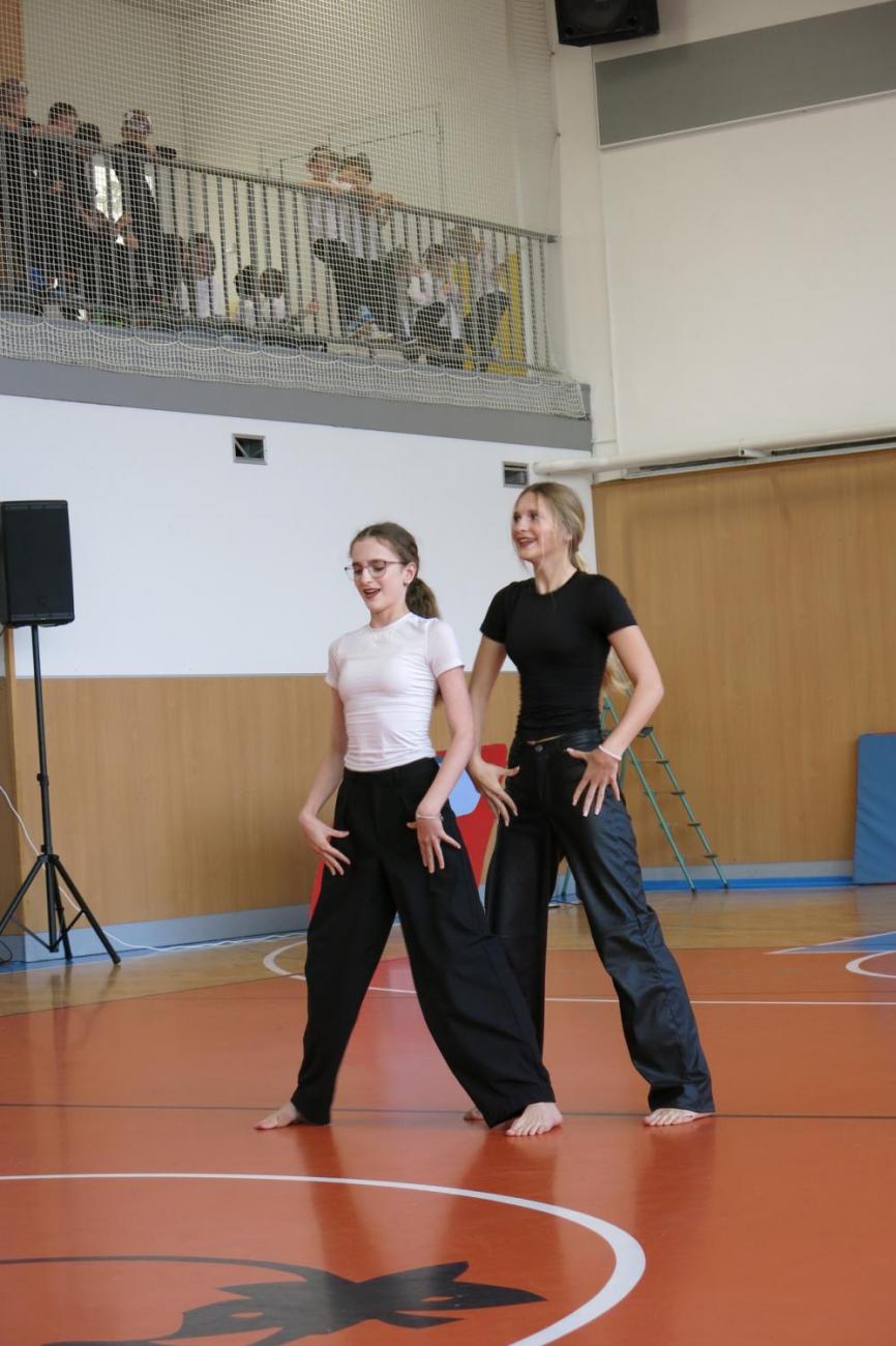 Vystoupení v tělocvičně v rámci 32. Veletrhu zdraví