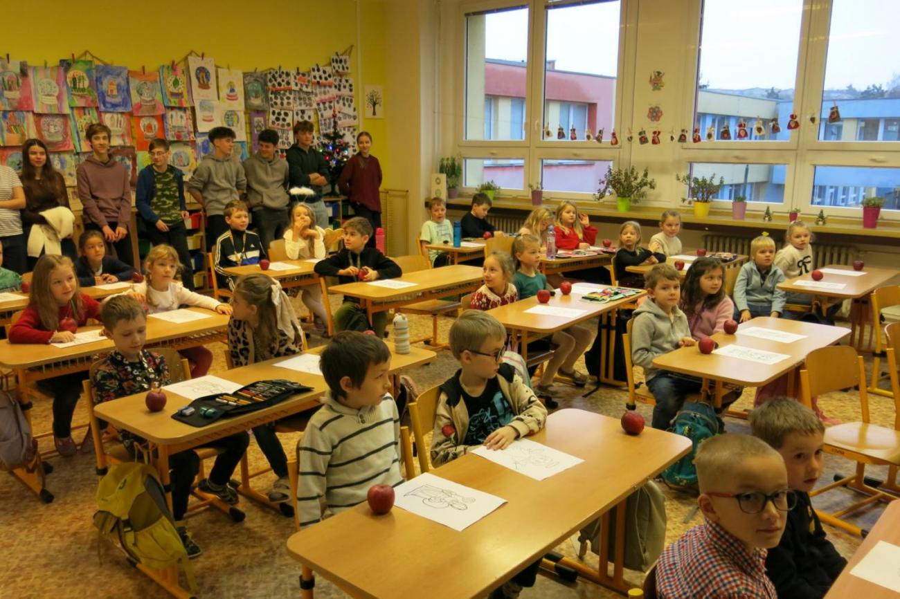 Mikulášská nadílka u prvňáčků