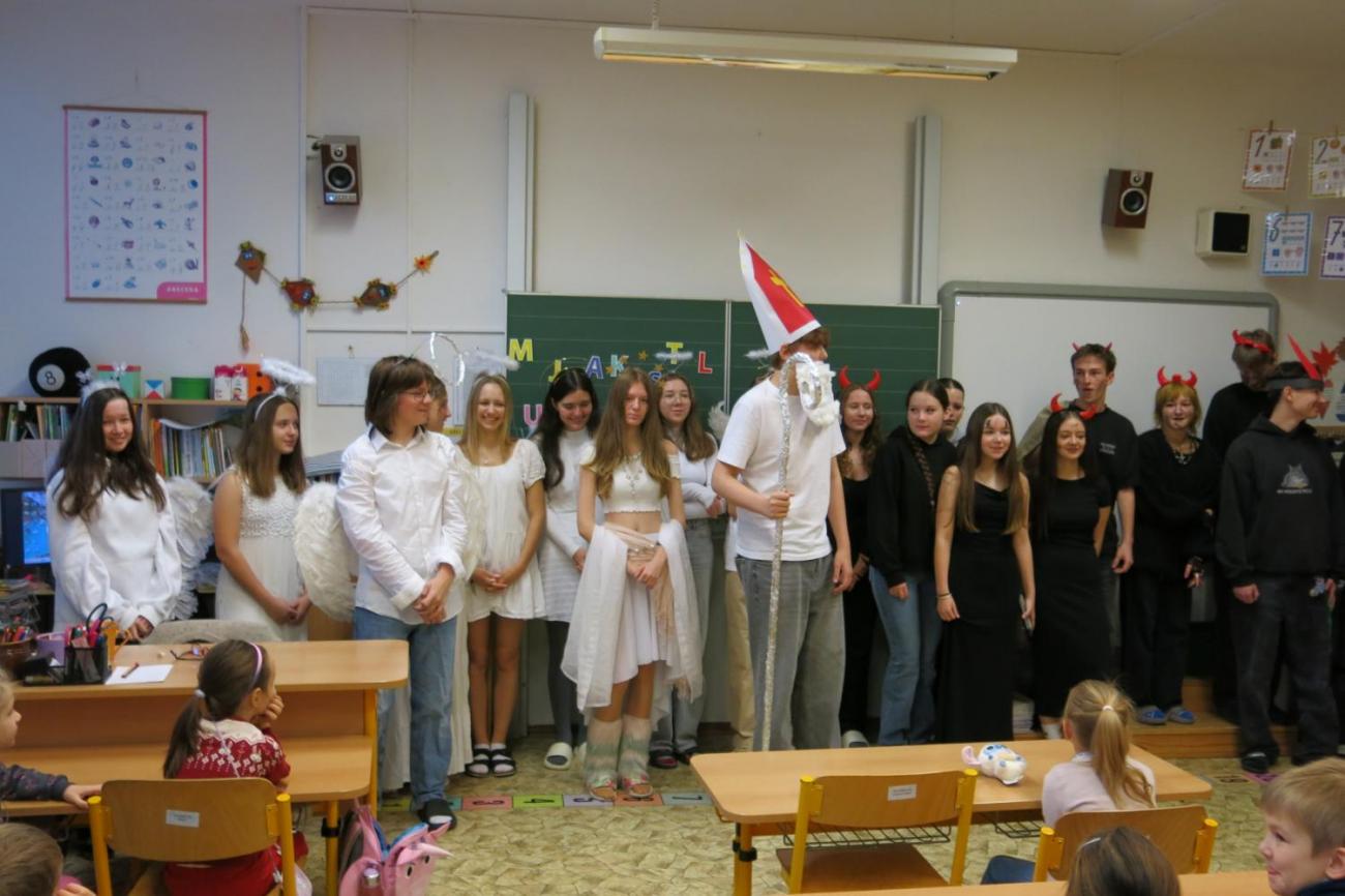 Mikulášská nadílka u prvňáčků