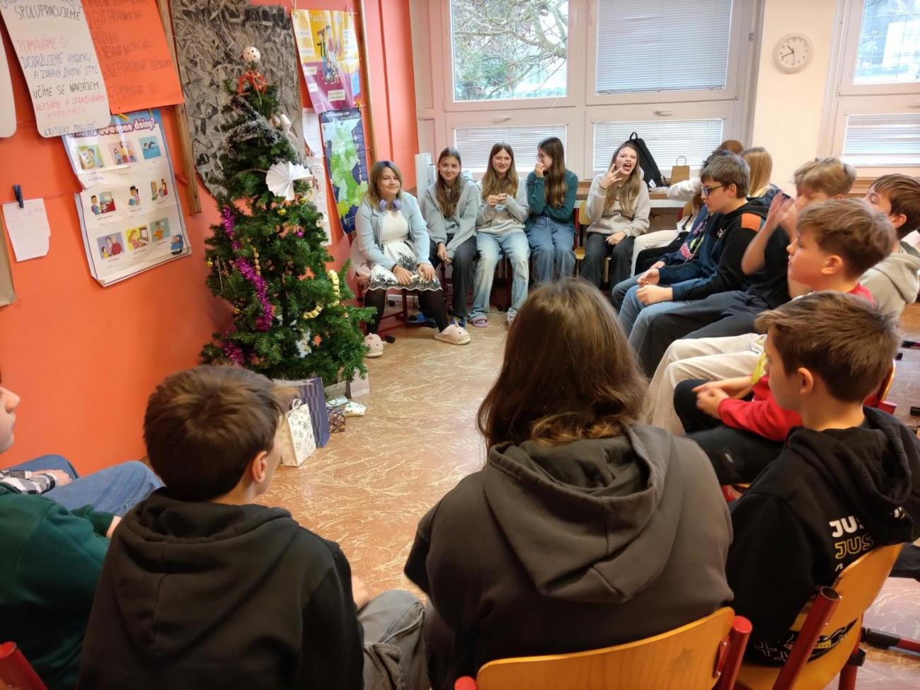 Vánoční besídka  7. D