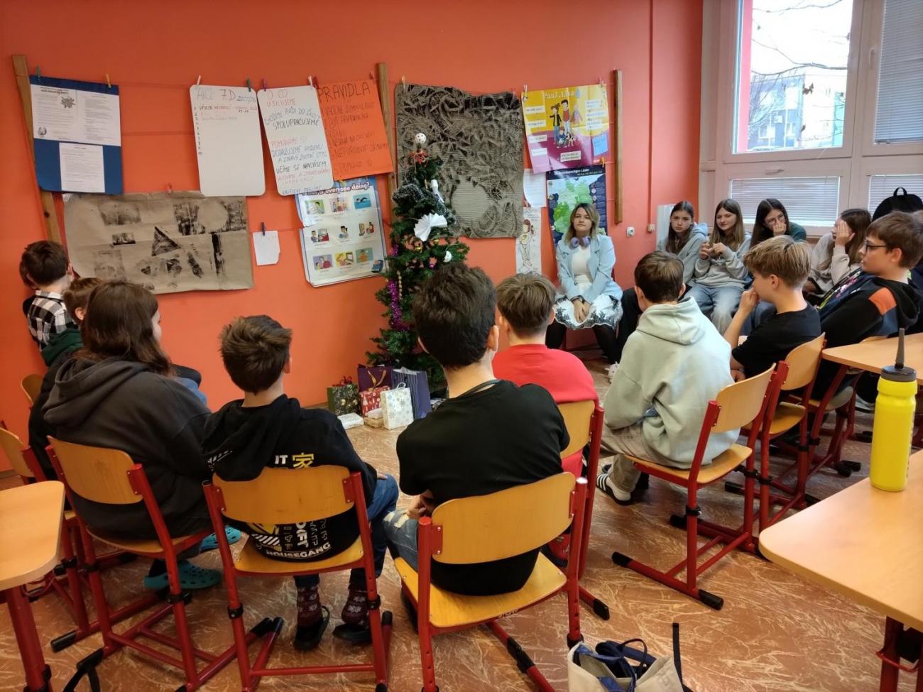 Vánoční besídka  7. D