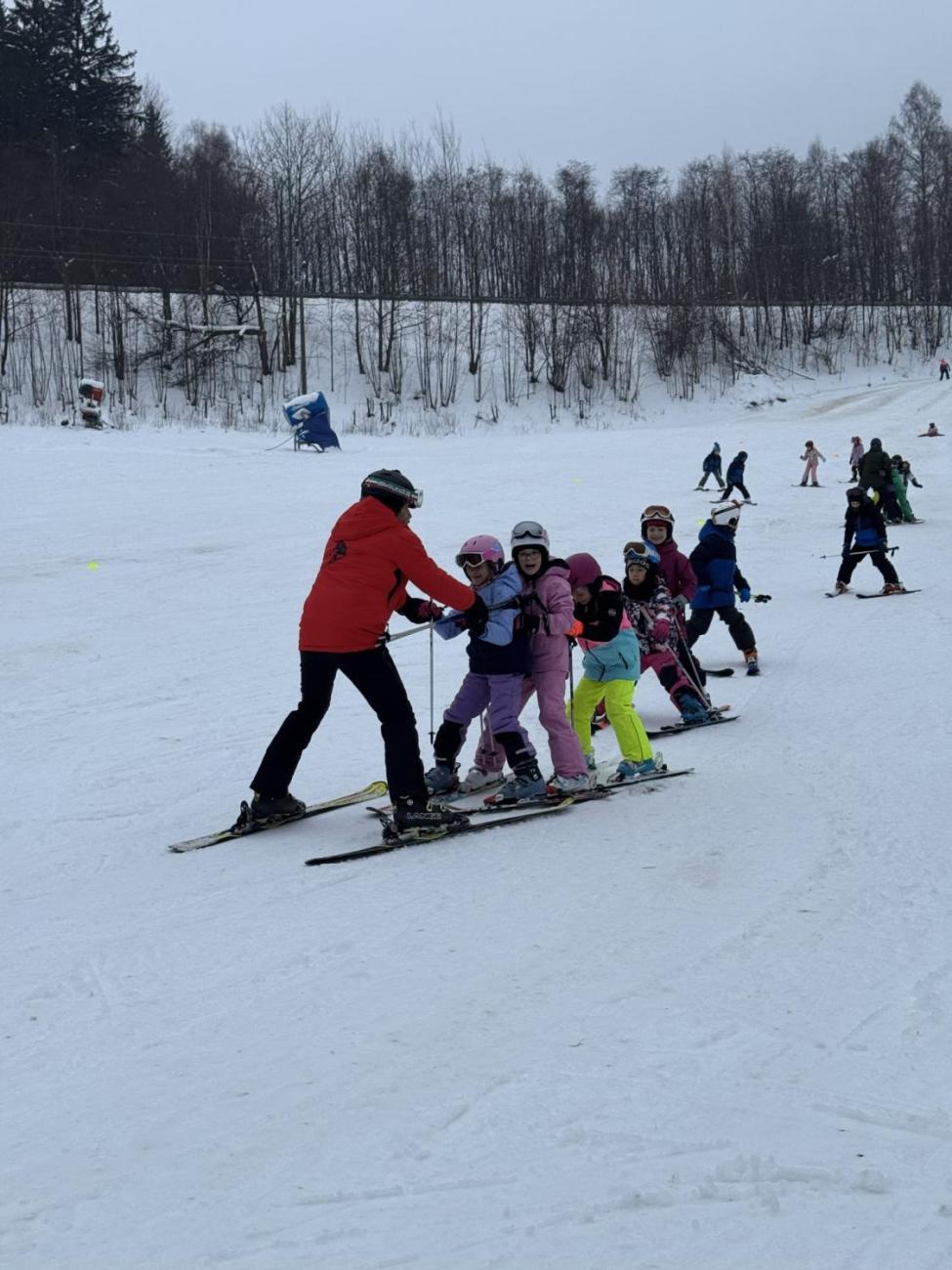 Den plný lyžování