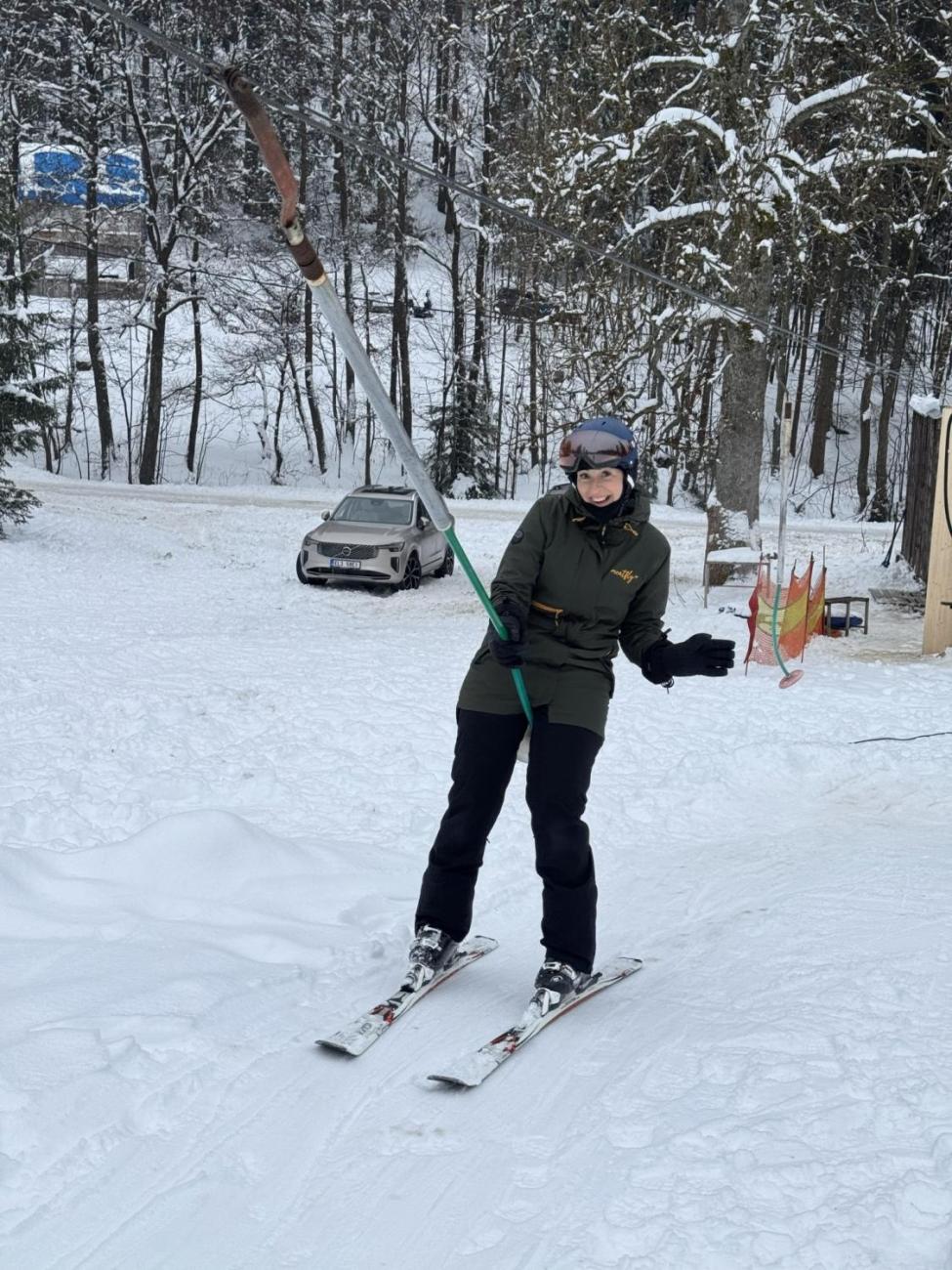 Den plný lyžování