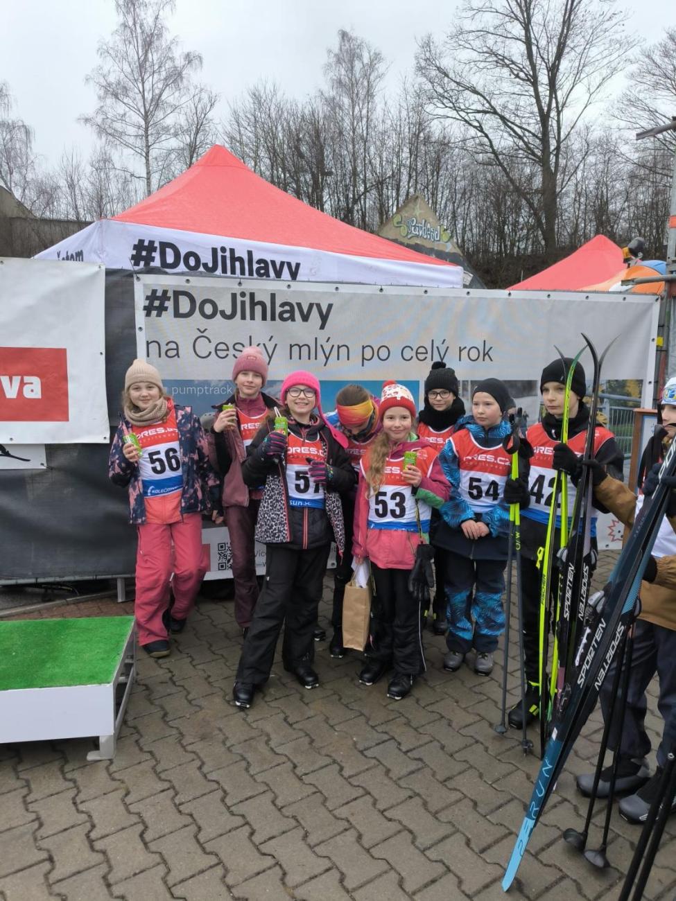 Mistrovství štafet základních škol Jihlavska v běžeckém lyžování