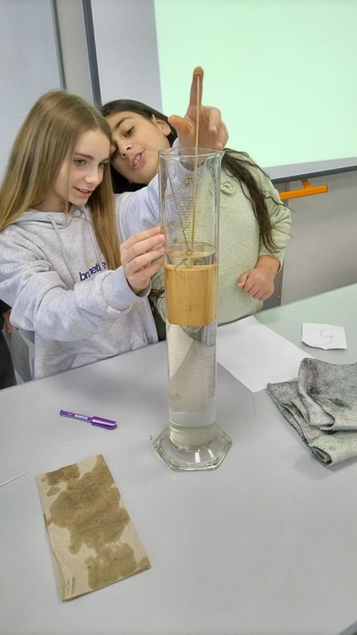 Praktická měření objemu – fyzika, 6. roč.