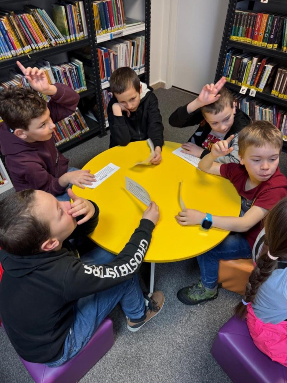 Program v knihovně  3.B