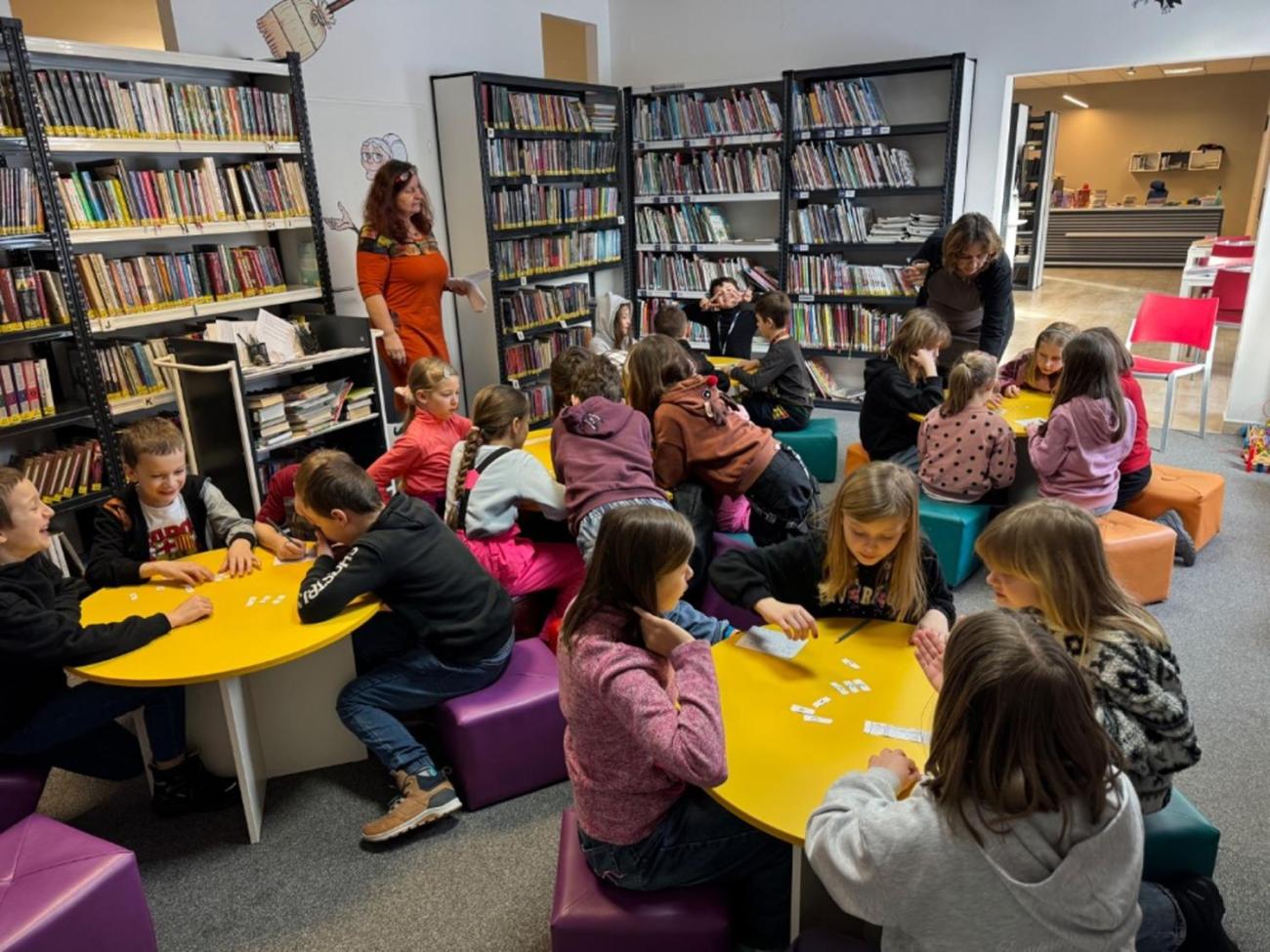 Program v knihovně  3.B