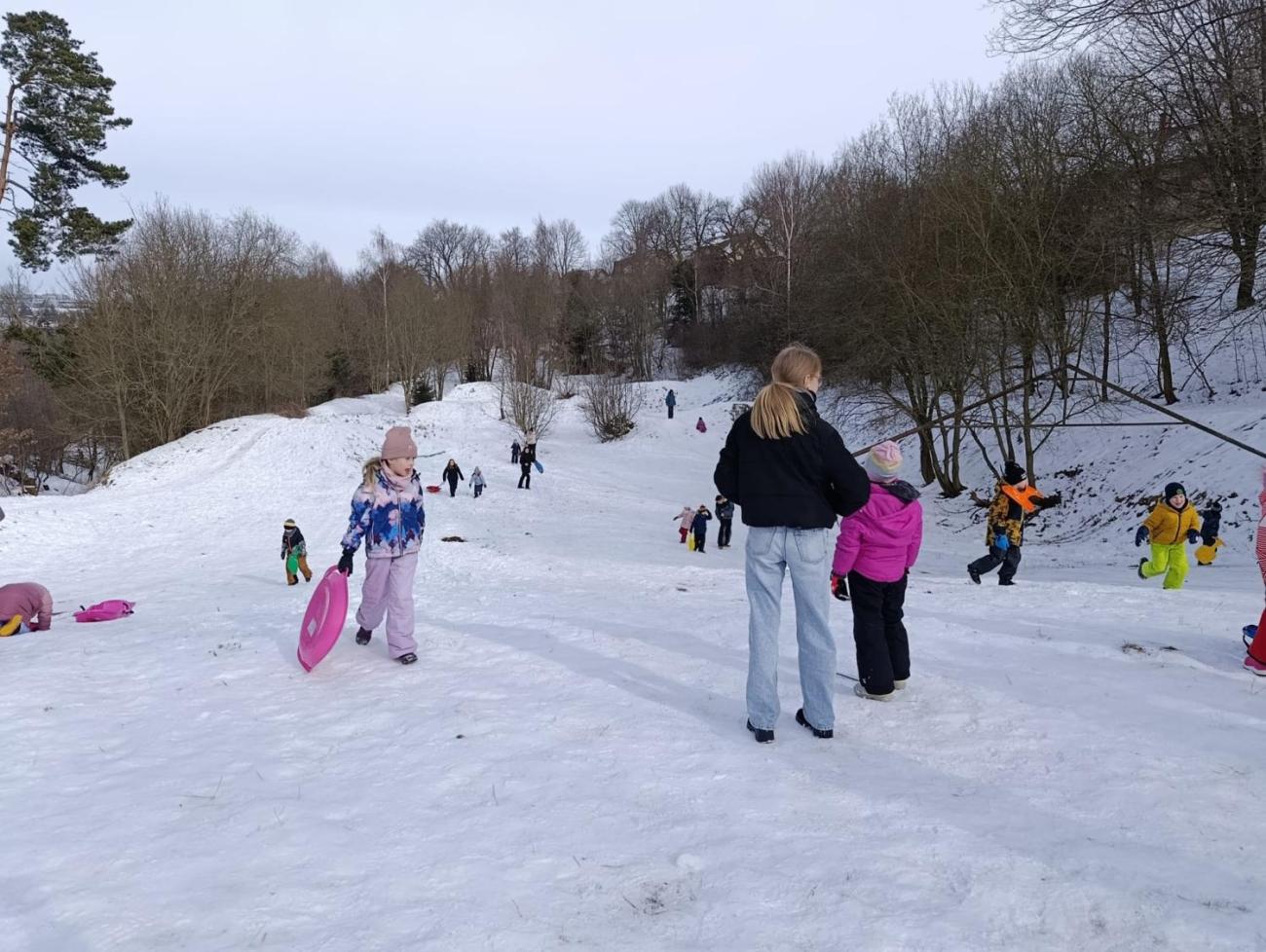 Společné zimní radovánky 1.C a 9.B