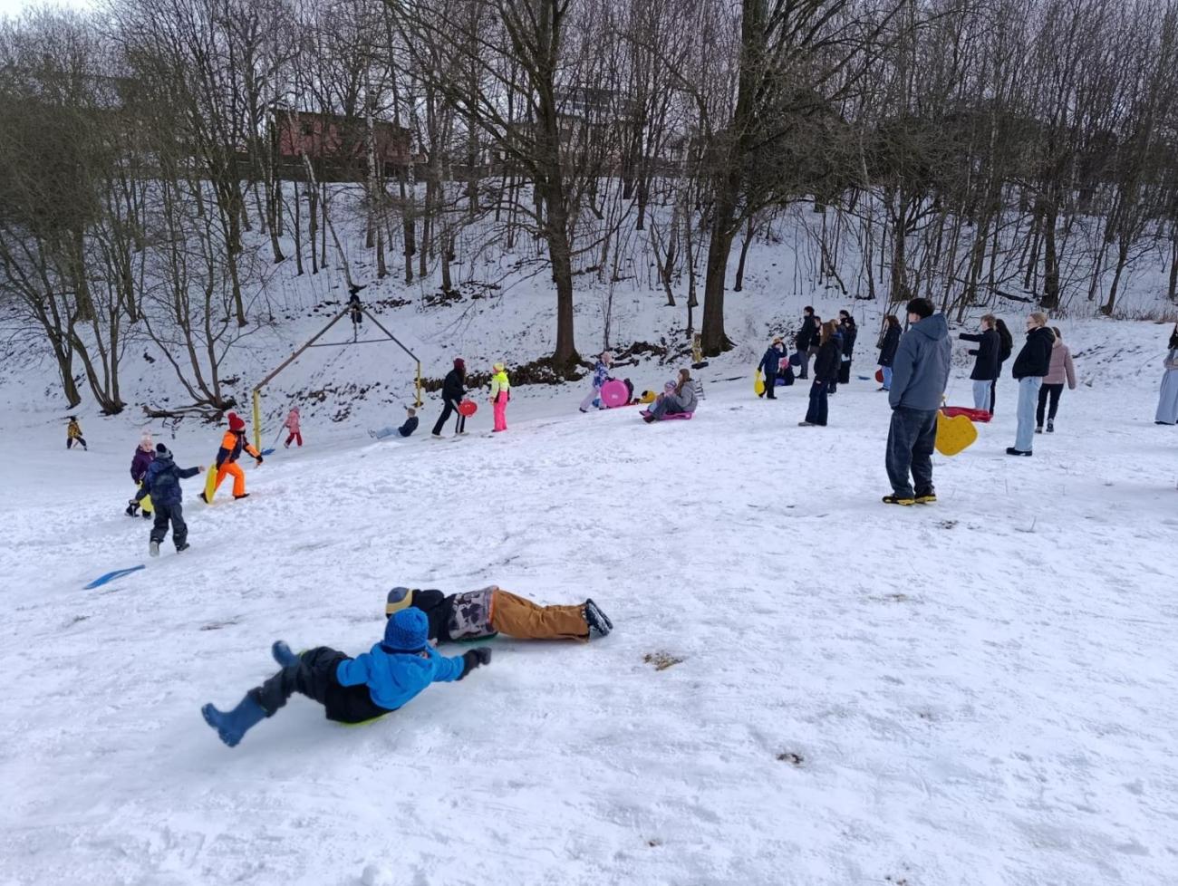 Společné zimní radovánky 1.C a 9.B