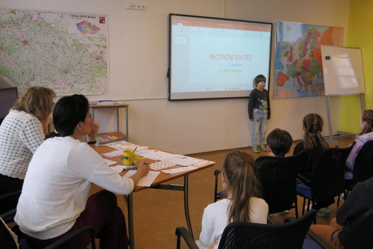 Recitační soutěž 1., 2. a 3. ročníku