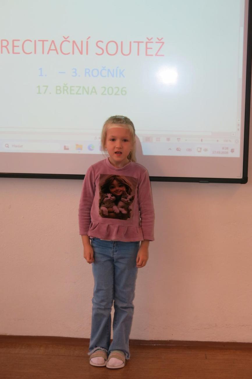 Recitační soutěž 1., 2. a 3. ročníku