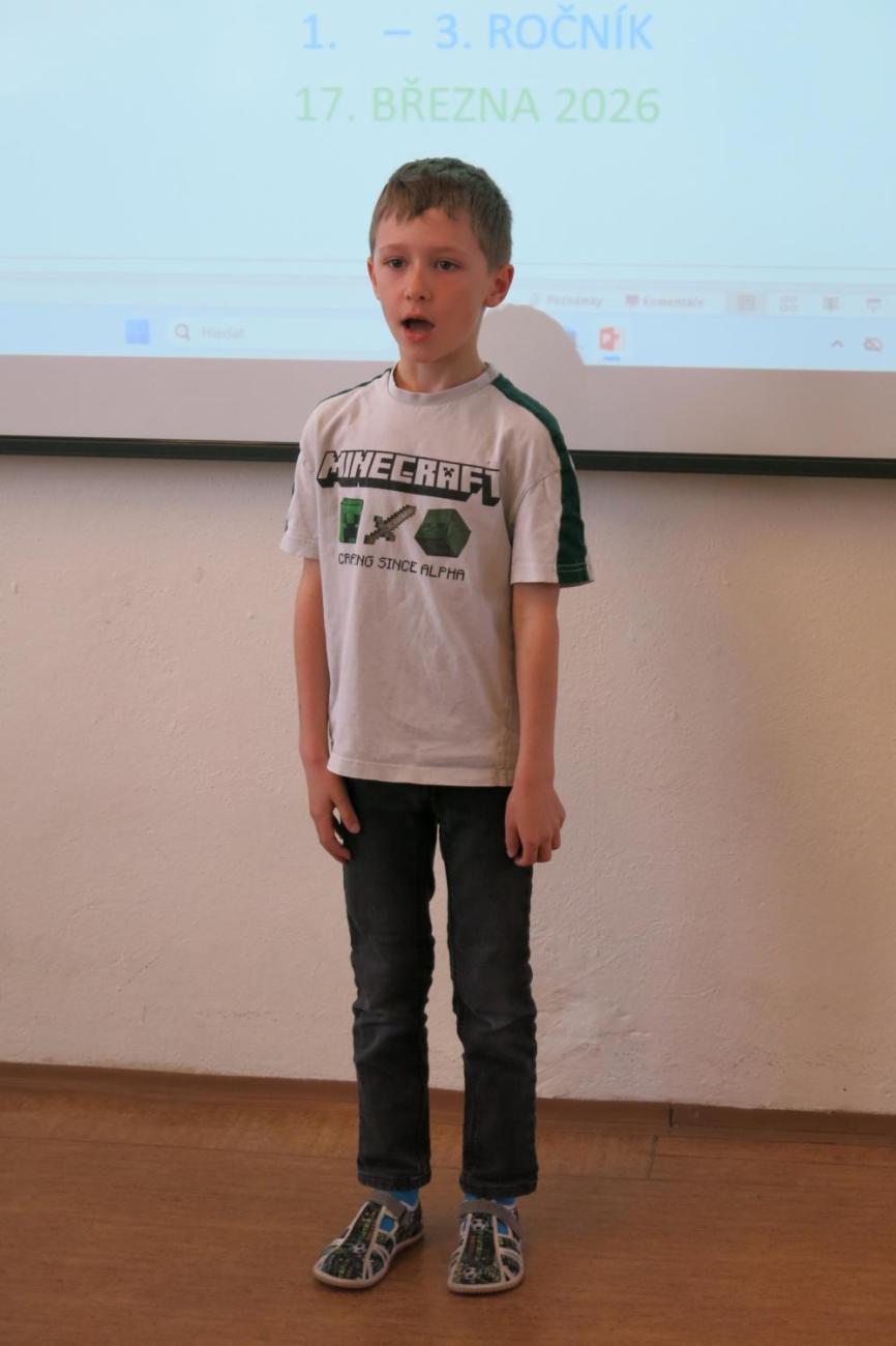 Recitační soutěž 1., 2. a 3. ročníku