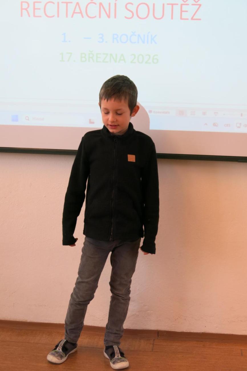 Recitační soutěž 1., 2. a 3. ročníku