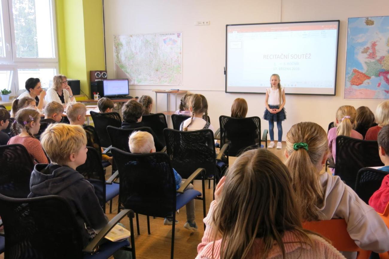 Recitační soutěž 1., 2. a 3. ročníku
