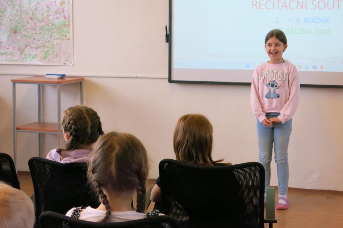 Recitační soutěž 1., 2. a 3. ročníku