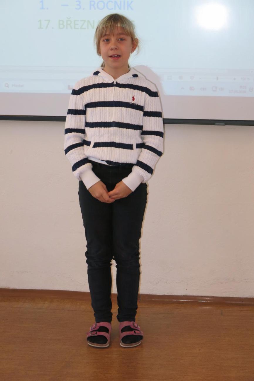 Recitační soutěž 1., 2. a 3. ročníku