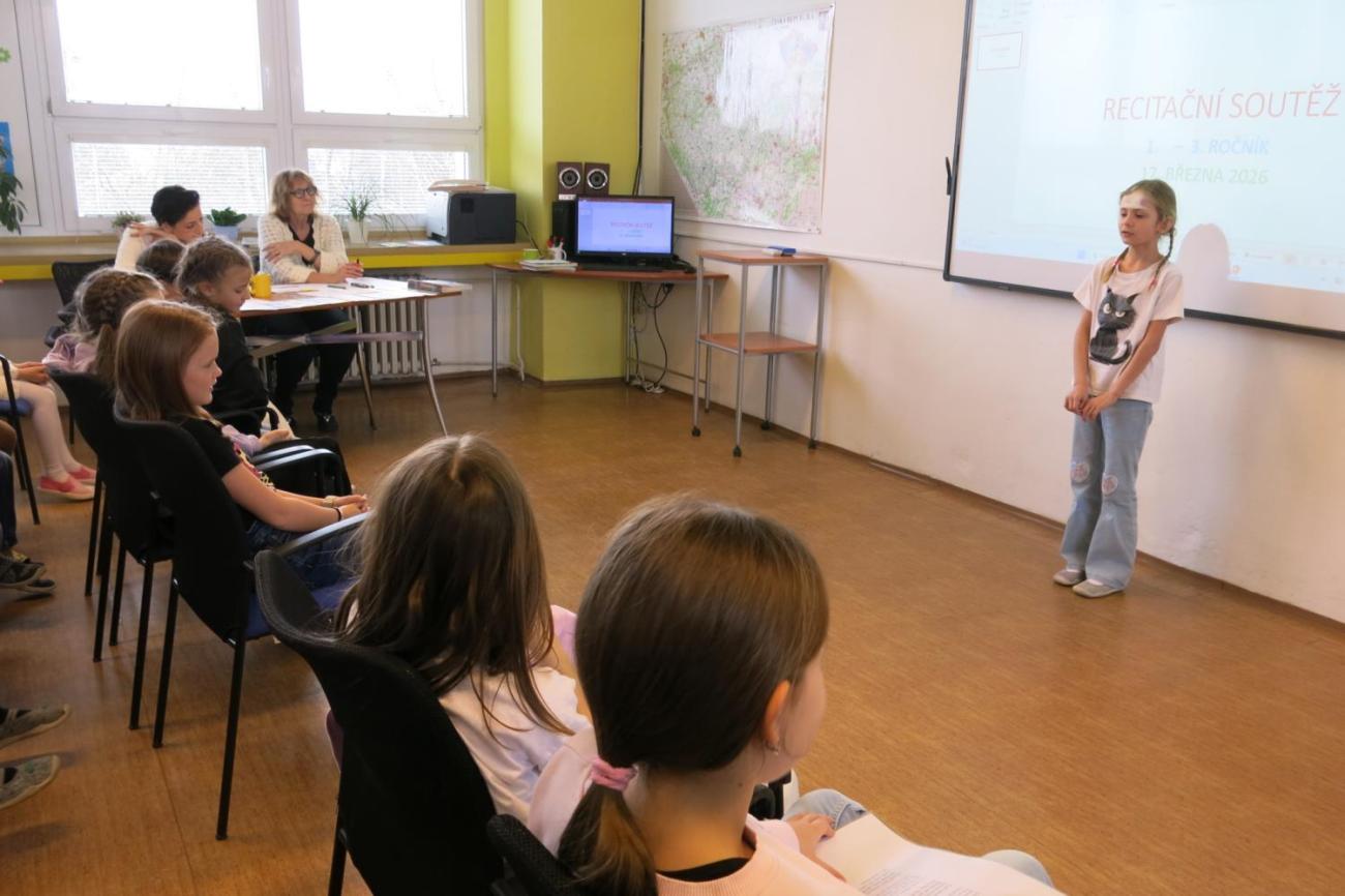 Recitační soutěž 1., 2. a 3. ročníku