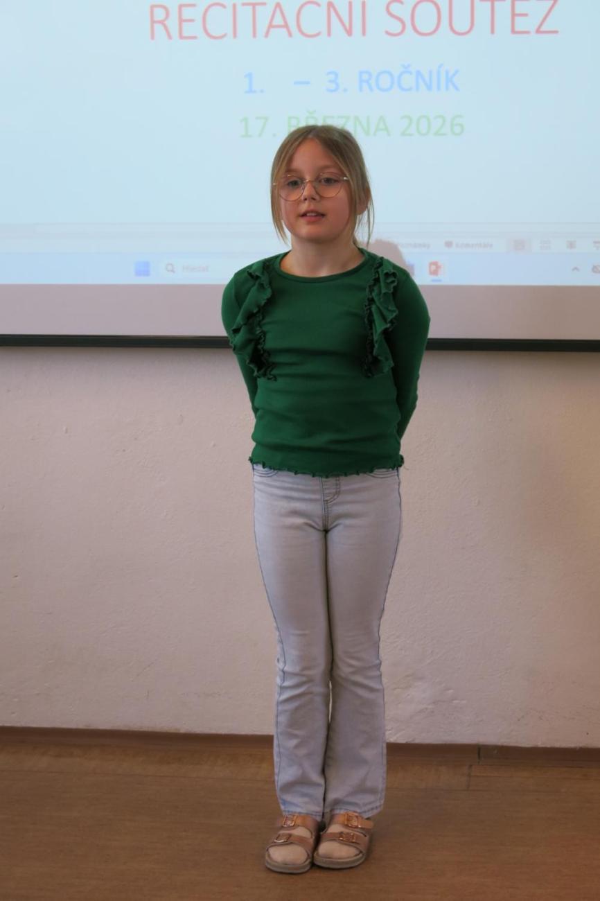 Recitační soutěž 1., 2. a 3. ročníku
