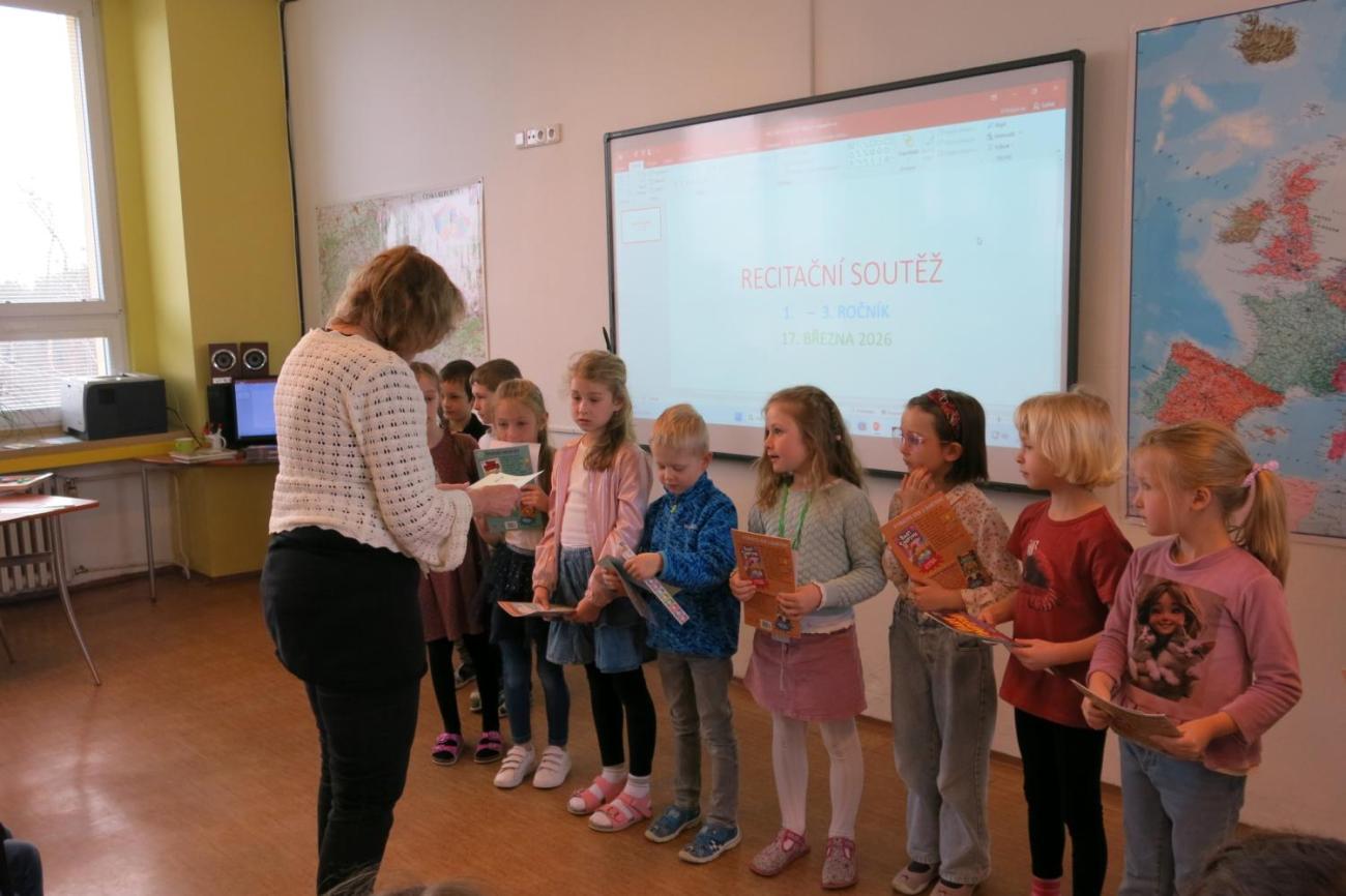 Recitační soutěž 1., 2. a 3. ročníku