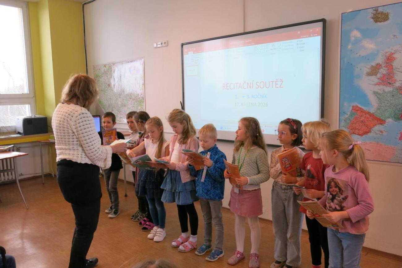 Recitační soutěž 1., 2. a 3. ročníku