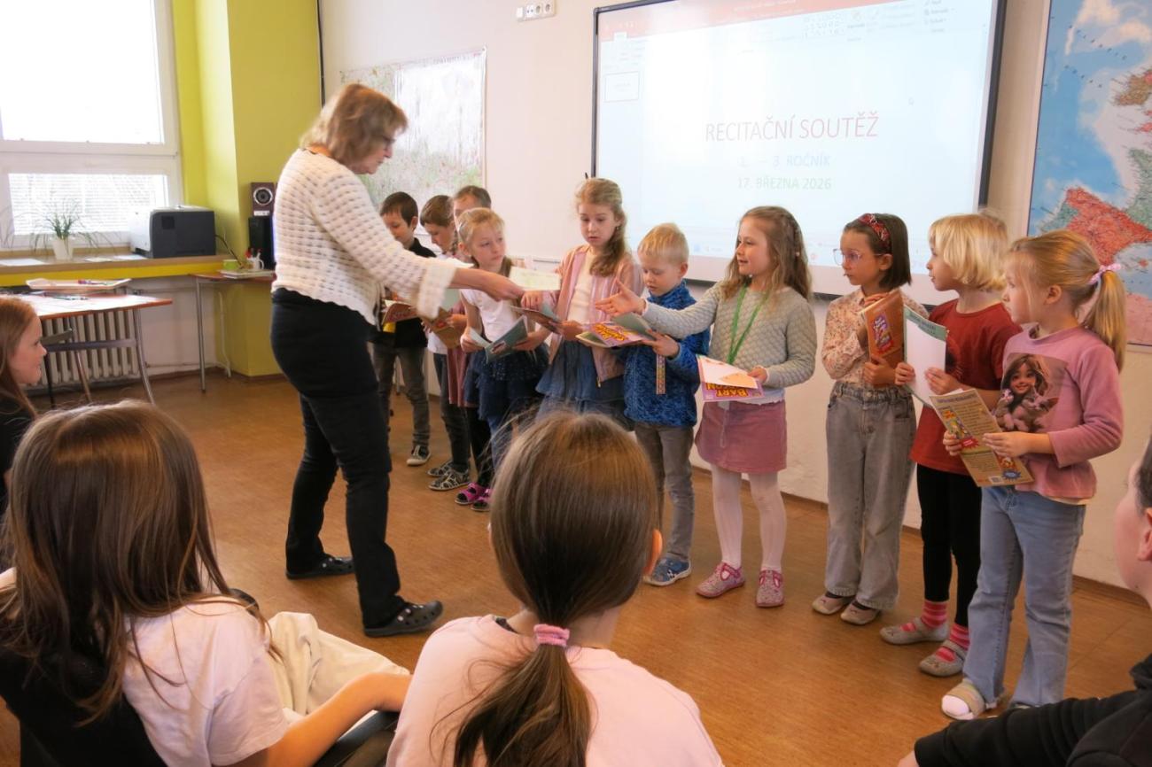 Recitační soutěž 1., 2. a 3. ročníku