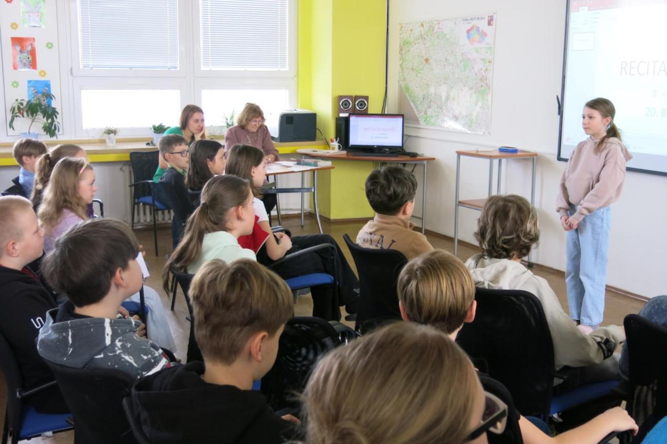 Recitační soutěž žáků 4. a 5. ročníků