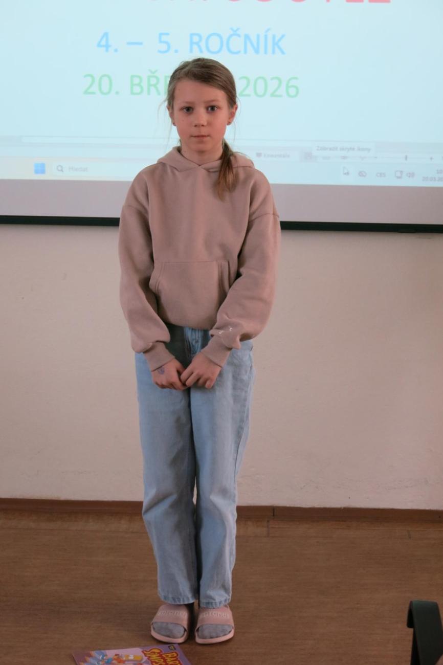 Recitační soutěž žáků 4. a 5. ročníků