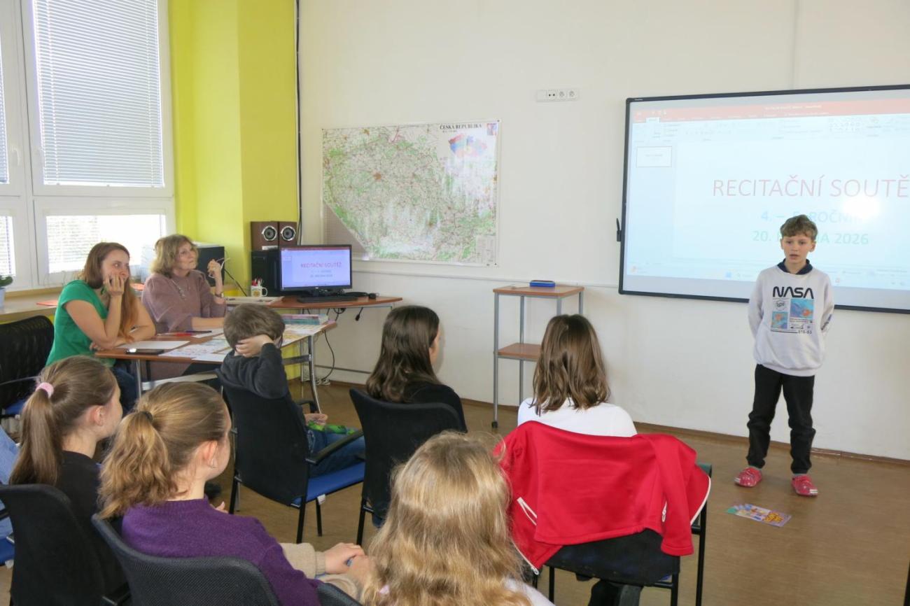 Recitační soutěž žáků 4. a 5. ročníků