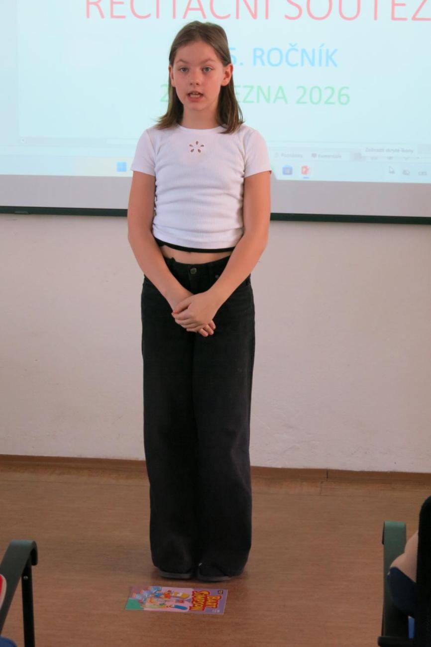 Recitační soutěž žáků 4. a 5. ročníků