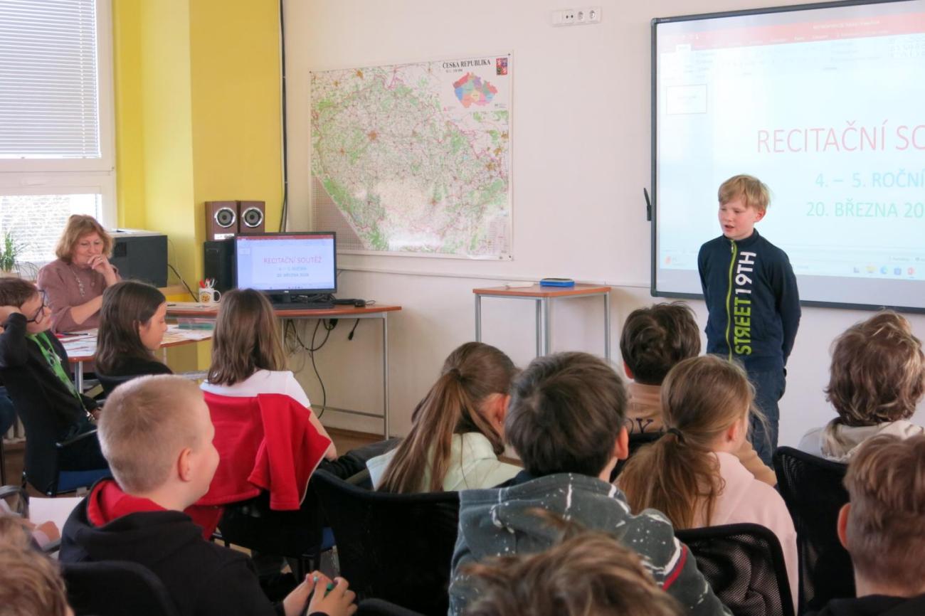 Recitační soutěž žáků 4. a 5. ročníků