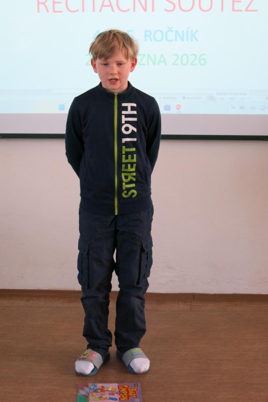Recitační soutěž žáků 4. a 5. ročníků