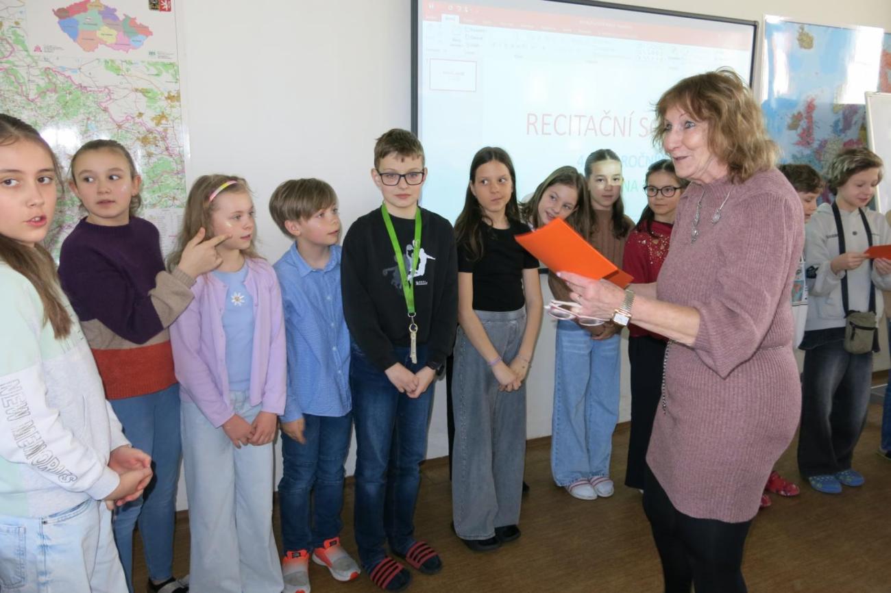 Recitační soutěž žáků 4. a 5. ročníků