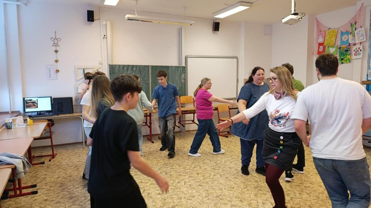 Předtančení na plese DTS Jihlava