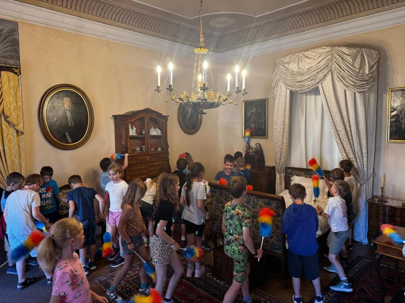 Třída 2.A na zámku v Jaroměřicích nad Rokytnou