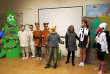 Divadelní představení dramatického kroužku "Zvířátka a Vánoce"